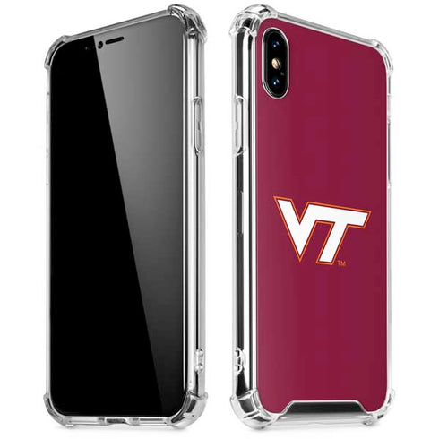 Virginia Tech Maroon iPhone XS Max Clear Case